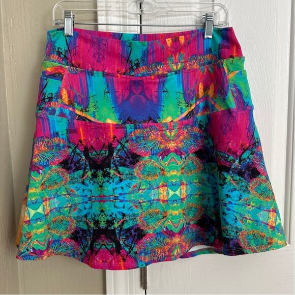 Dona Jo Colorful Tennis Skirt Size 3 (16-20) - Picture 2 of 9